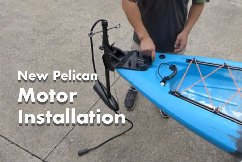 Setup motor for Pelican fishing kayak
