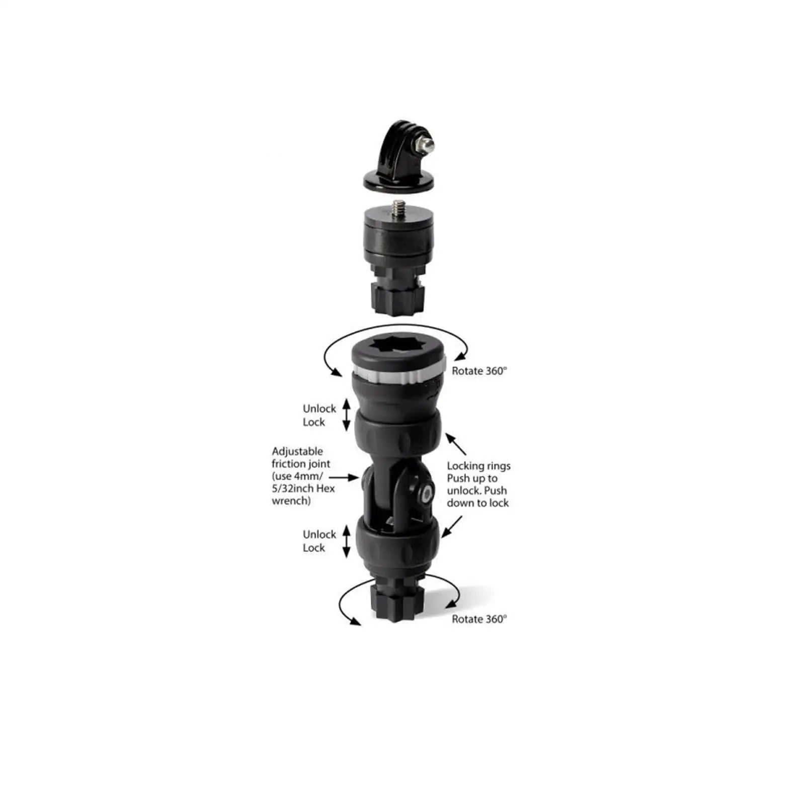 Railblaza GoPro Camera Mount Kit R-LOCK - Blackhawk International