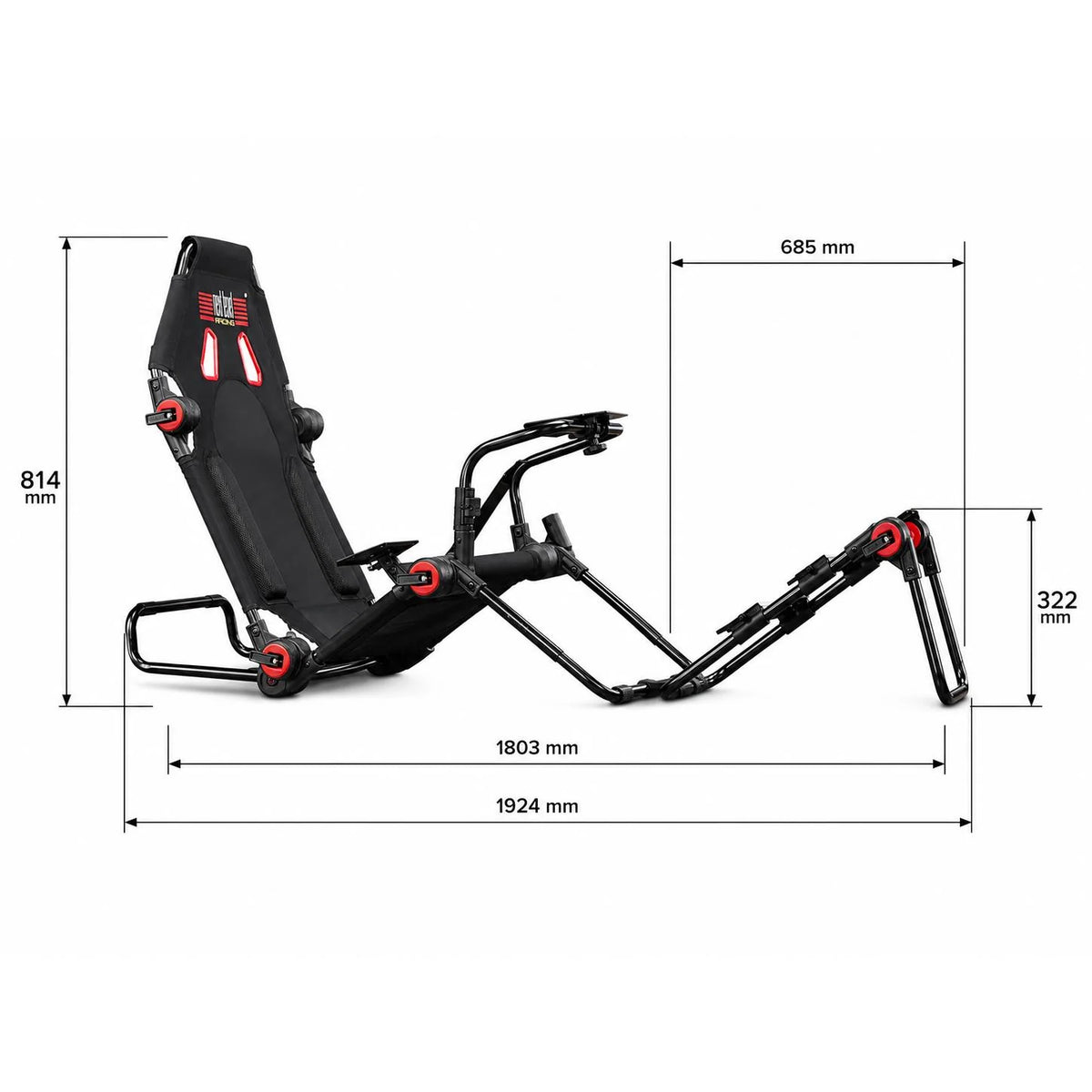Next Level Racing F-GT Lite Foldable Simulator Cockpit