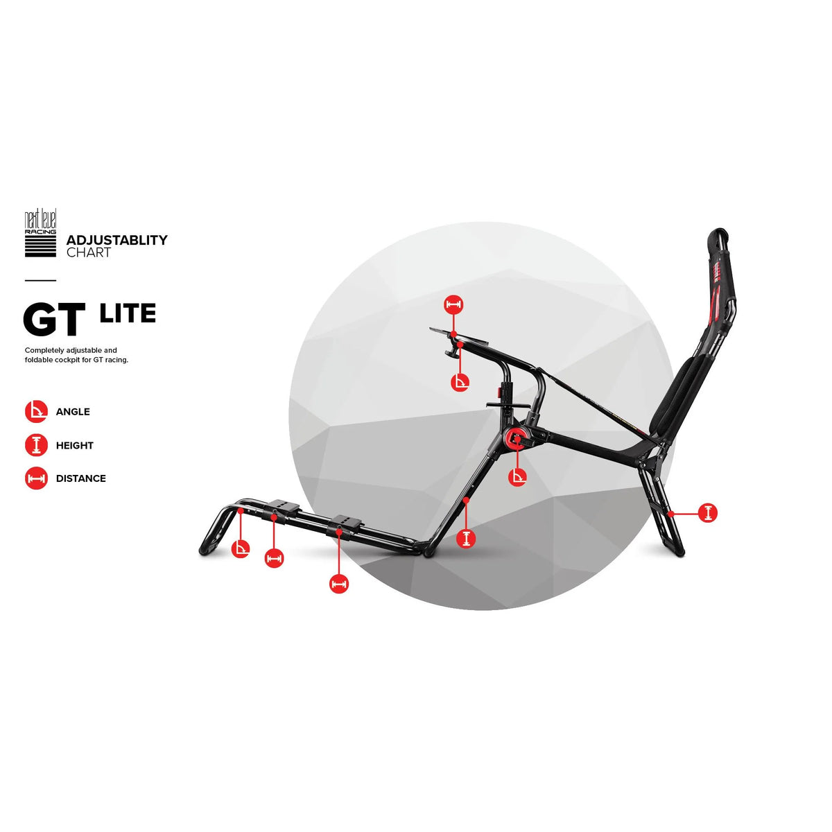 Next Level Racing GTLite Foldable Racing Cockpit