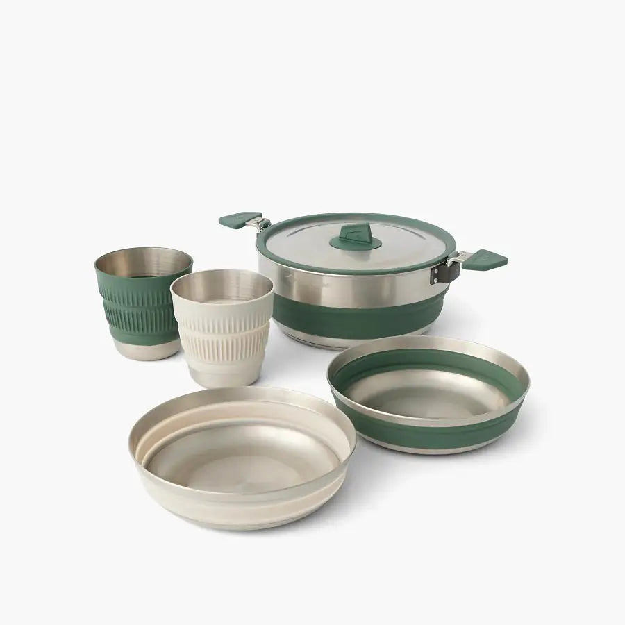 Sea to Summit DETOUR STAINLESS STEEL ONE POT COOK SET - [5 PIECE] 3L POT - Blackhawk International