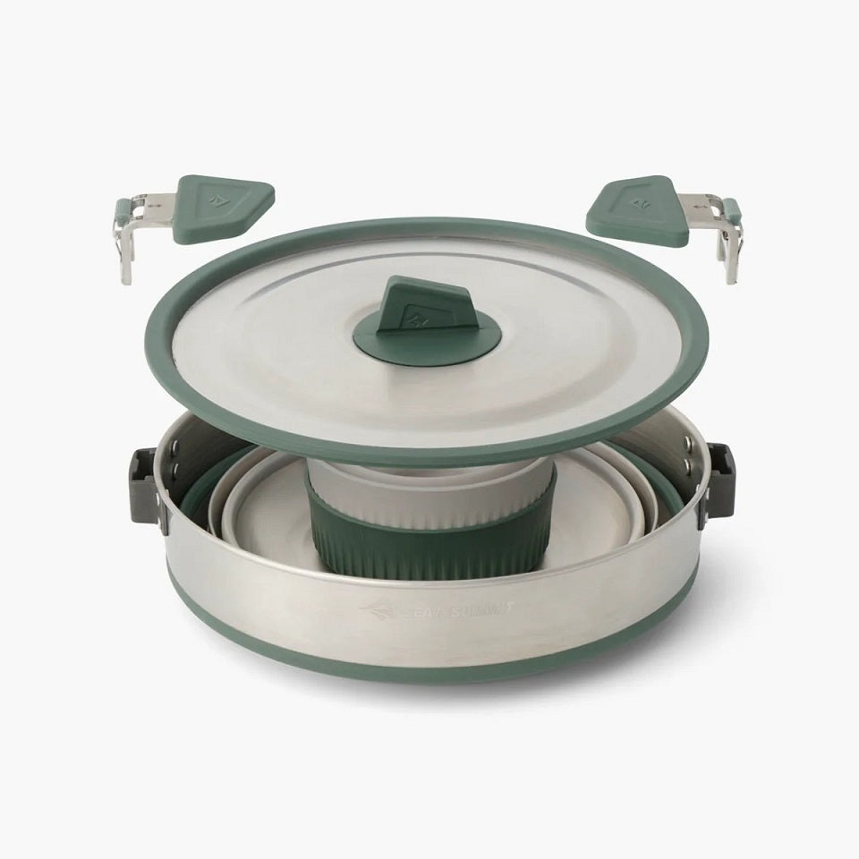 Sea to Summit DETOUR STAINLESS STEEL ONE POT COOK SET - [5 PIECE] 3L POT - Blackhawk International