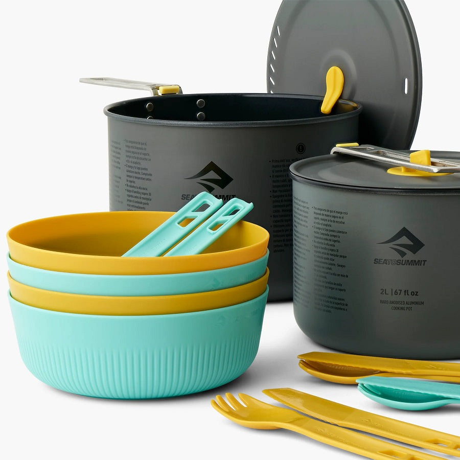 Sea to Summit FRONTIER UL Two Pot Cook Set - [14 PIECE] - Blackhawk International