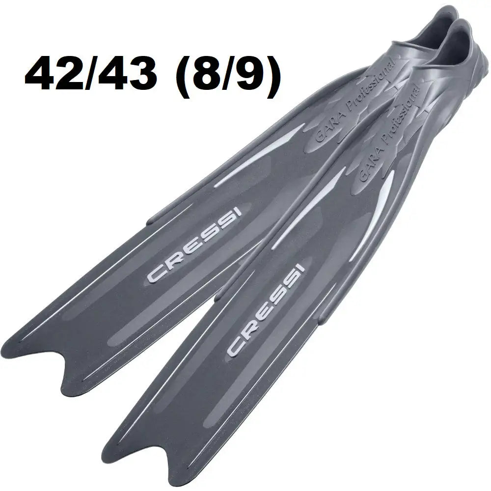 Cressi Gara Professional Free Dive LD Fins Silver - Blackhawk International