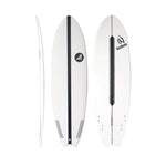 AREA51 Pod Fish 6'- 7'4 Surfboard White - Blackhawk International
