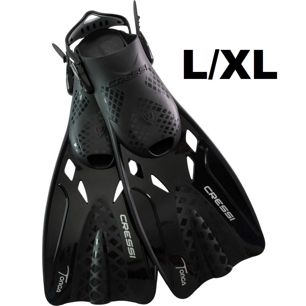 Cressi Tonga Snorkeling Fins Black - Blackhawk International