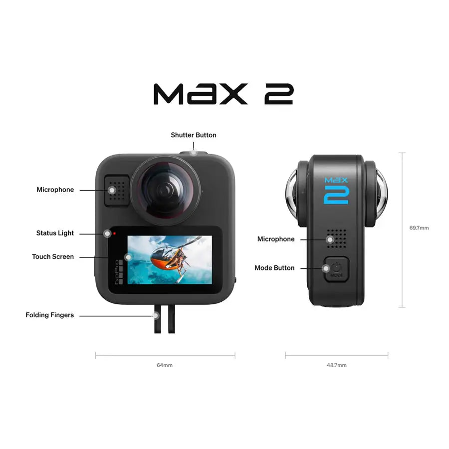 GoPro MAX 2 8K 360 Action Camera