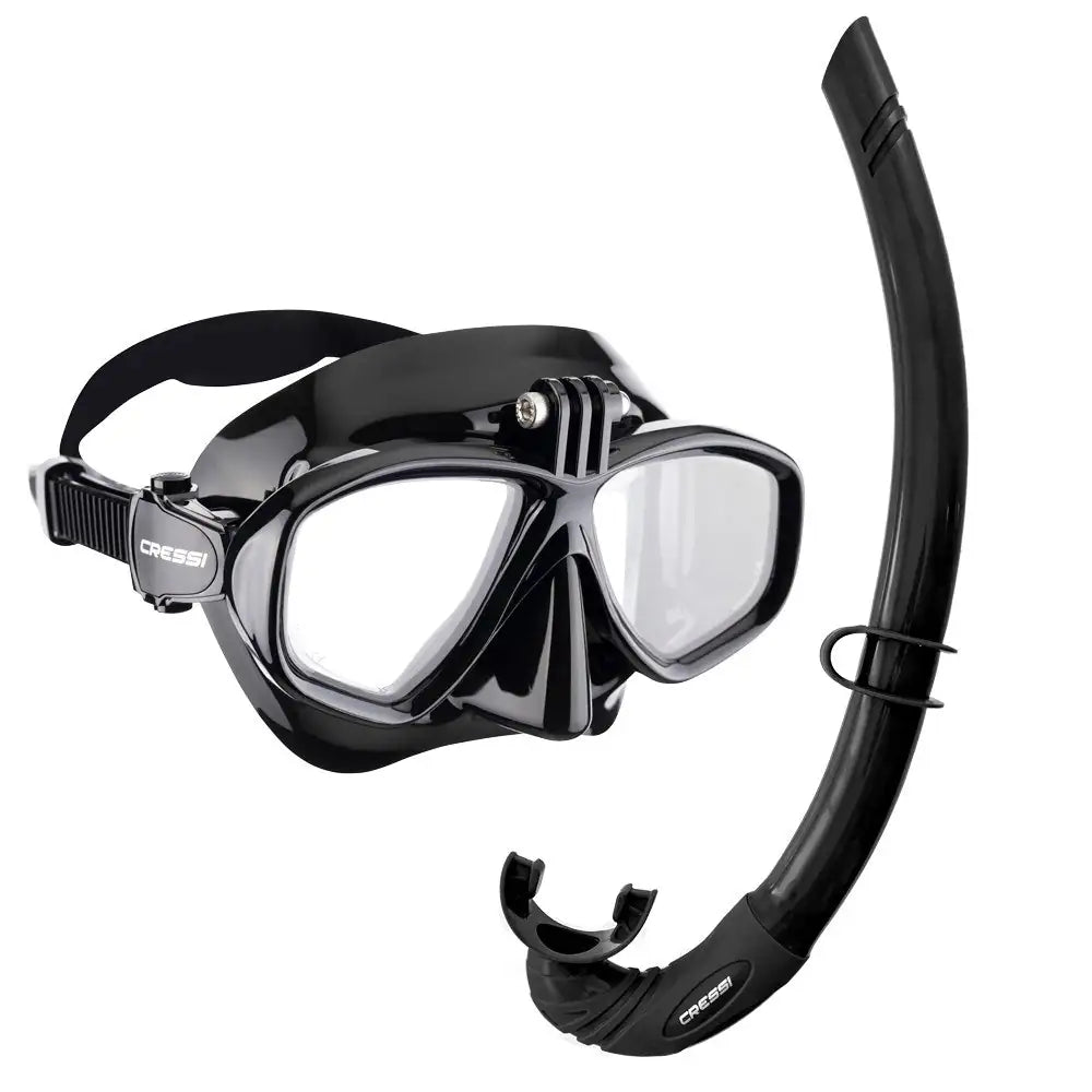 Cressi Action GoPro Mask + Free Snorkel Set - Blackhawk International