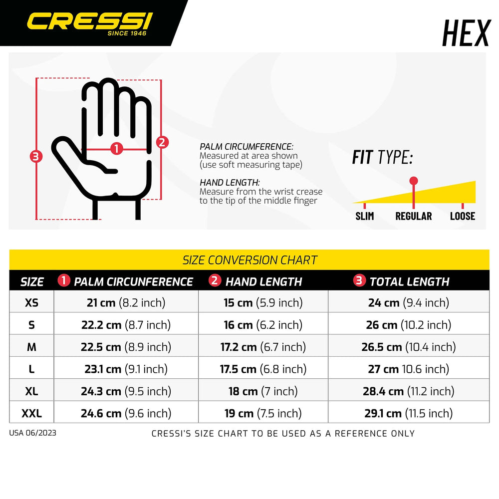 Cressi Hex Grip Cut Resistant Gloves Blue