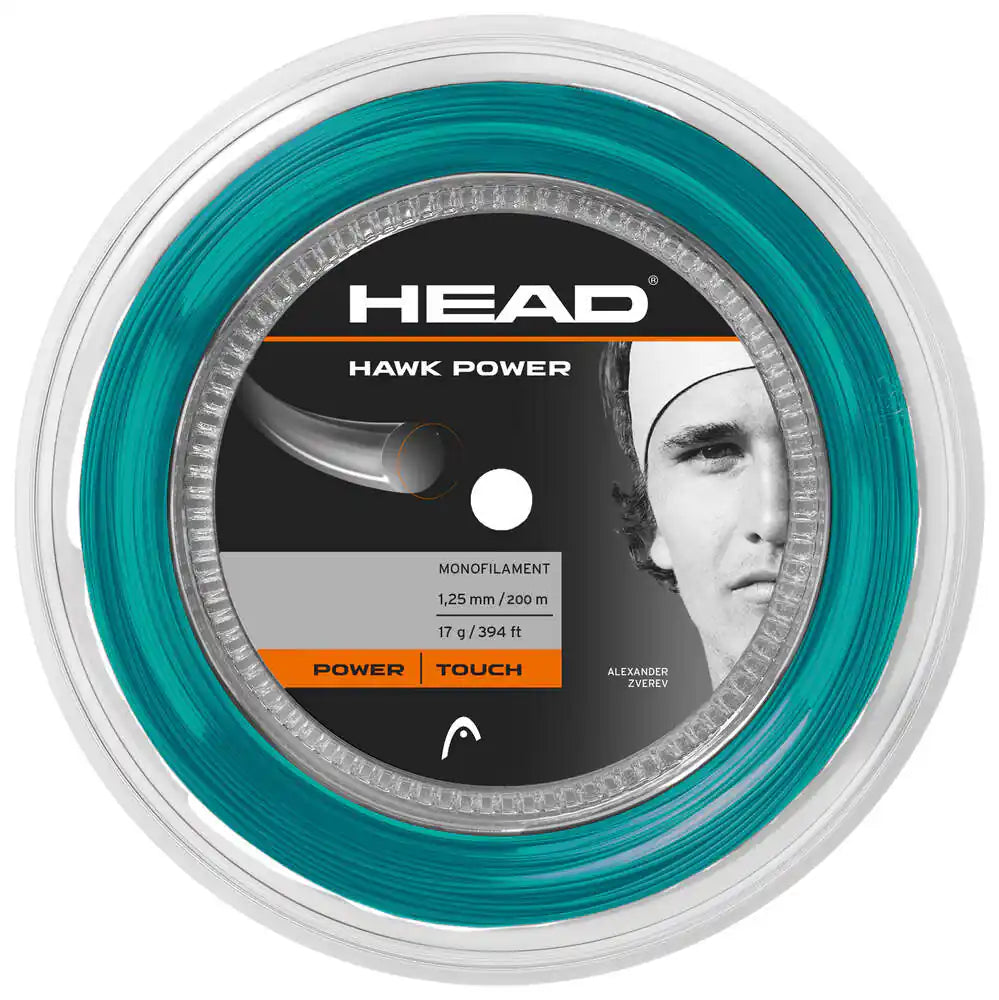 HEAD Hawk Power 200m Tennis Strings Reel - Blackhawk International