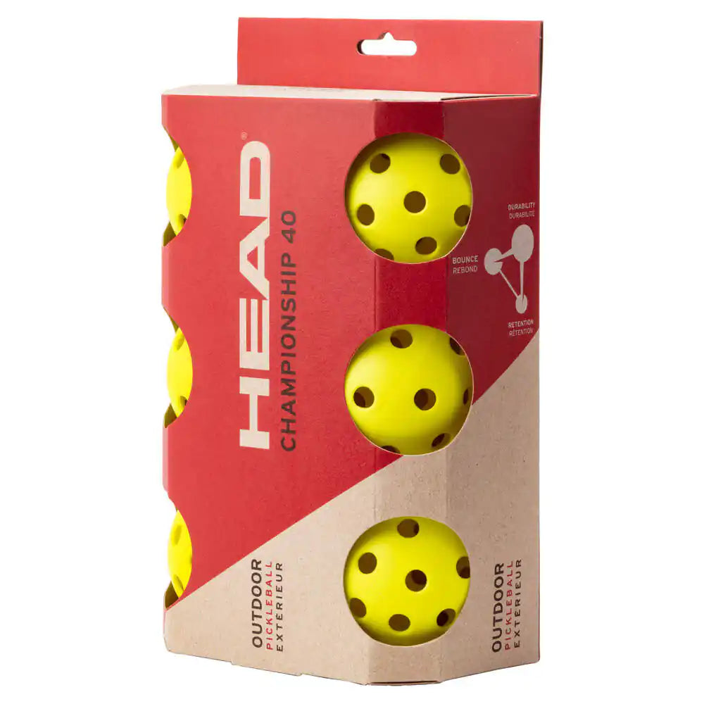 HEAD 6B CHAMPIONSHIP 40 Pickleball (12x Balls) - Blackhawk International
