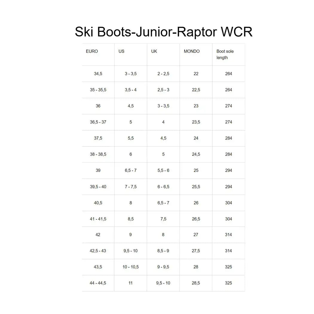 HEAD JUNIOR SKI BOOTS RAPTOR WCR 70 WHITE - Blackhawk International