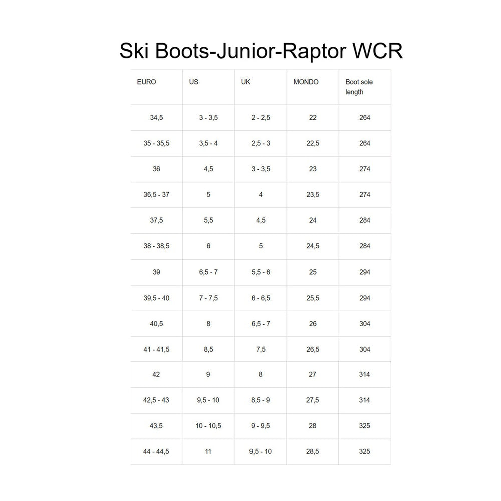 HEAD JUNIOR SKI BOOTS RAPTOR WCR 90 WHITE - Blackhawk International