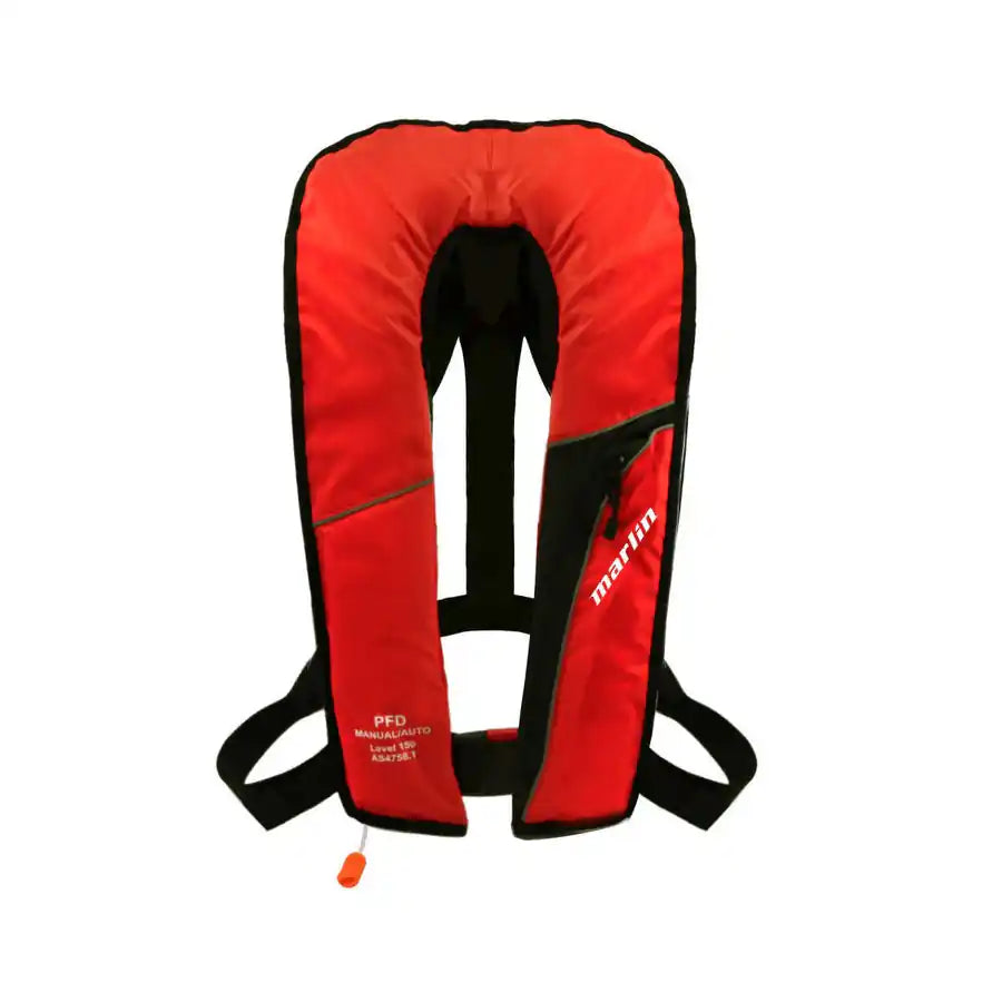 Marlin Adults' MK150 Inflatable Auto/Manual PFD Red - Blackhawk International