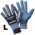 Cressi Hex Grip Cut Resistant Gloves Blue - Blackhawk International