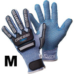 Cressi Hex Grip Cut Resistant Gloves Blue - Blackhawk International