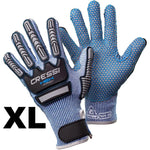 Cressi Hex Grip Cut Resistant Gloves Blue - Blackhawk International
