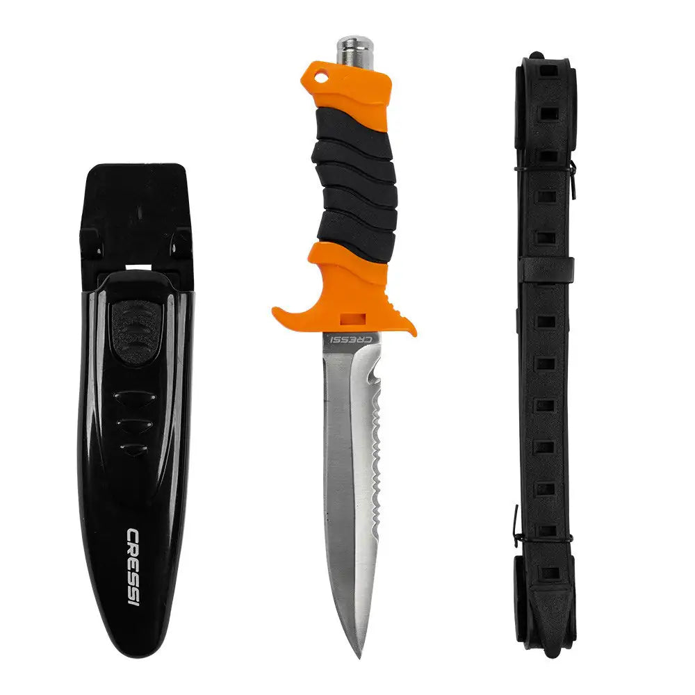 Cressi Cobra Diving Knife (Silver Blade) - Blackhawk International