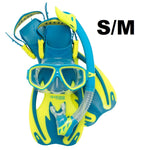 Cressi Rocks Junior Snorkeling Set Blue/Lime - Blackhawk International