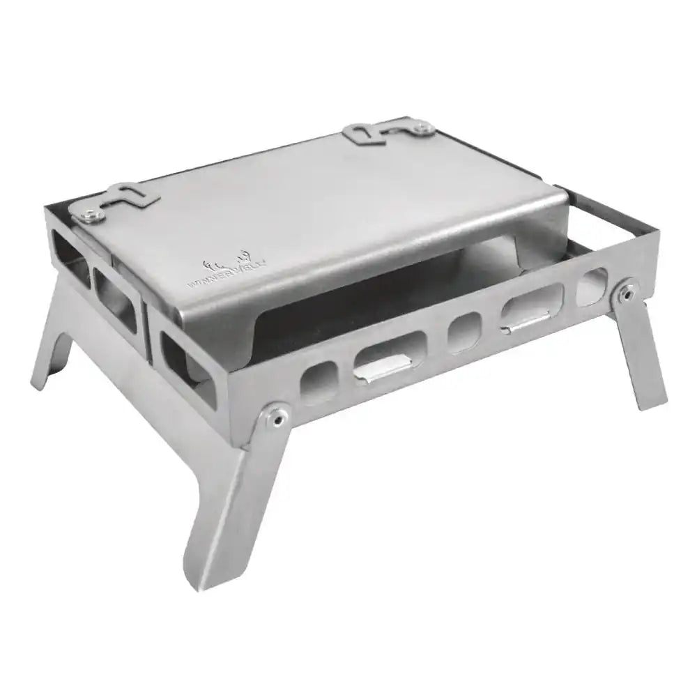Winnerwell Backpack Stove + Table Board+Bottom Tray Stainless Steel - Blackhawk International