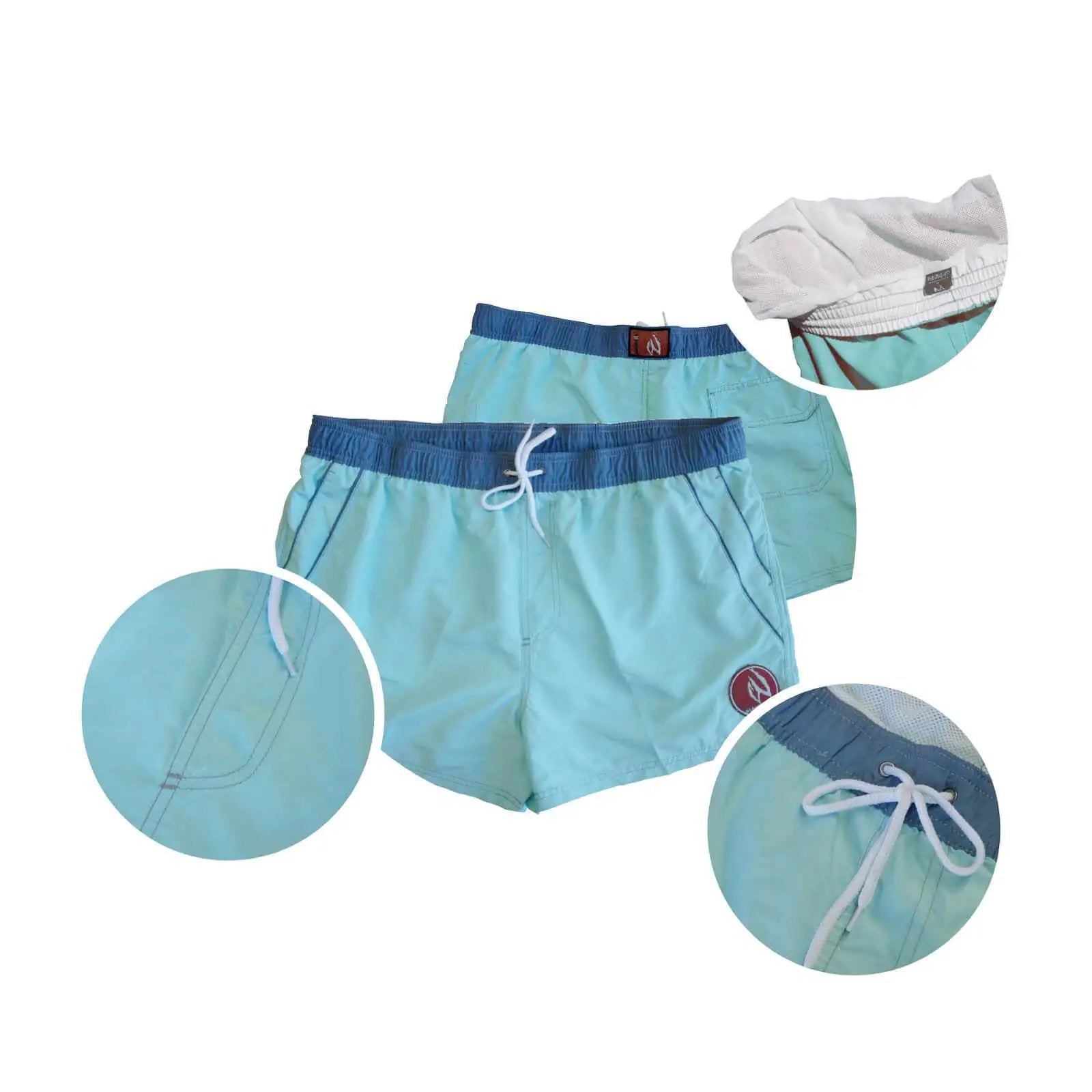 Mens Swim Beach Shorts Aqua BHACAPBS8 - Blackhawk International