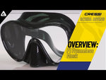 Cressi F1 Frameless Mask + Dry Snorkel Set