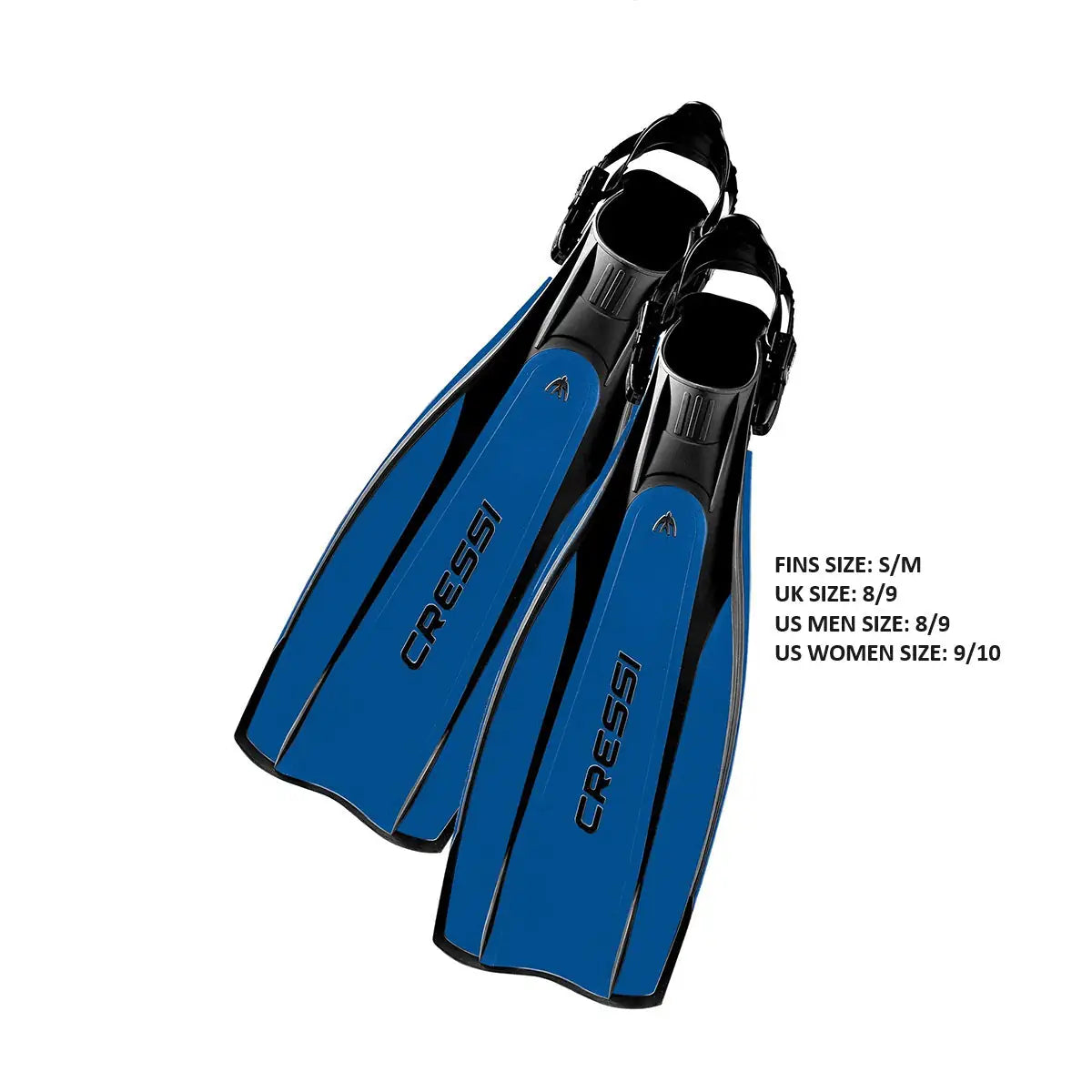 Cressi Pro Light Fins Black/Blue - Blackhawk International