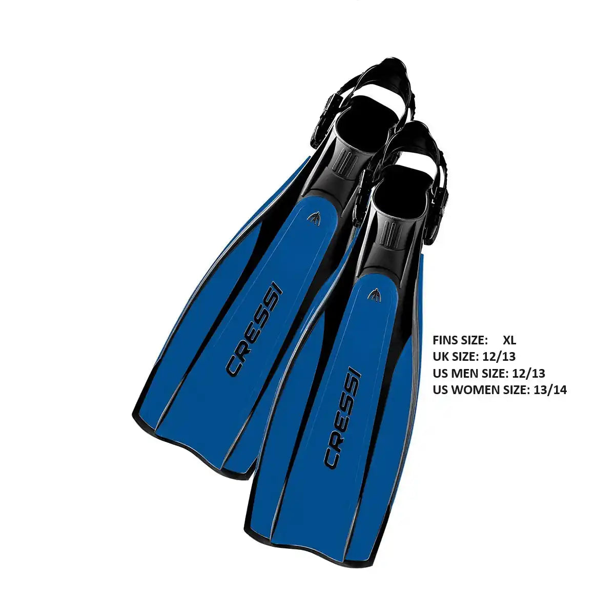 Cressi Pro Light Fins Black/Blue - Blackhawk International