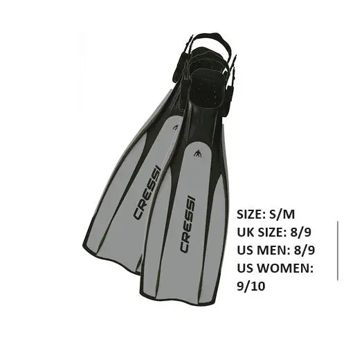 Cressi Pro Light Fins Silver - Blackhawk International