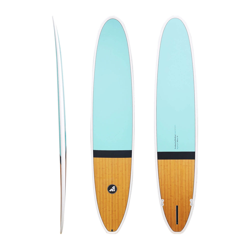 AREA51 9'1 - 9'6 Retro Malibu Longboard Bamboo