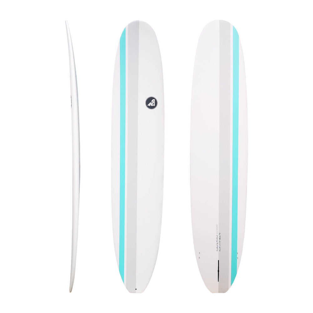 AREA51 9'1 - 9'6 Retro Malibu Longboard White - Blackhawk International