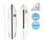 AREA51 Pod Fish 6'- 7'4 Surfboard White - Blackhawk International