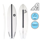 AREA51 Pod Fish 6'- 7'4 Surfboard White - Blackhawk International