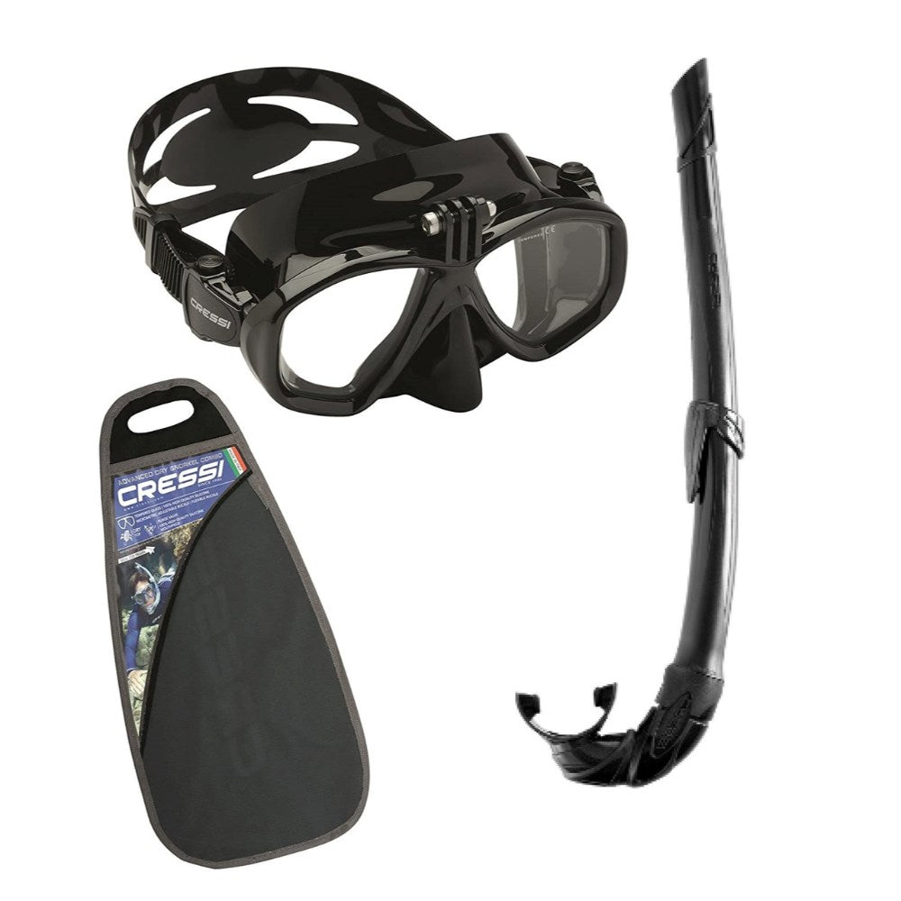 Cressi Action GoPro Mask + Free Snorkel Set - Blackhawk International