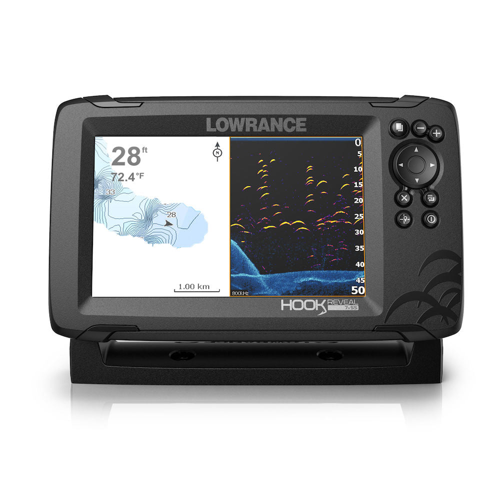 Lowrance Hook Reveal 7 Fish Finder Combo with 50/200 Transducer AUS/NZ Map - Blackhawk International